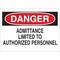 Brady Safety Sign, Plastic, Rectangle, English 22071 - alternate 1